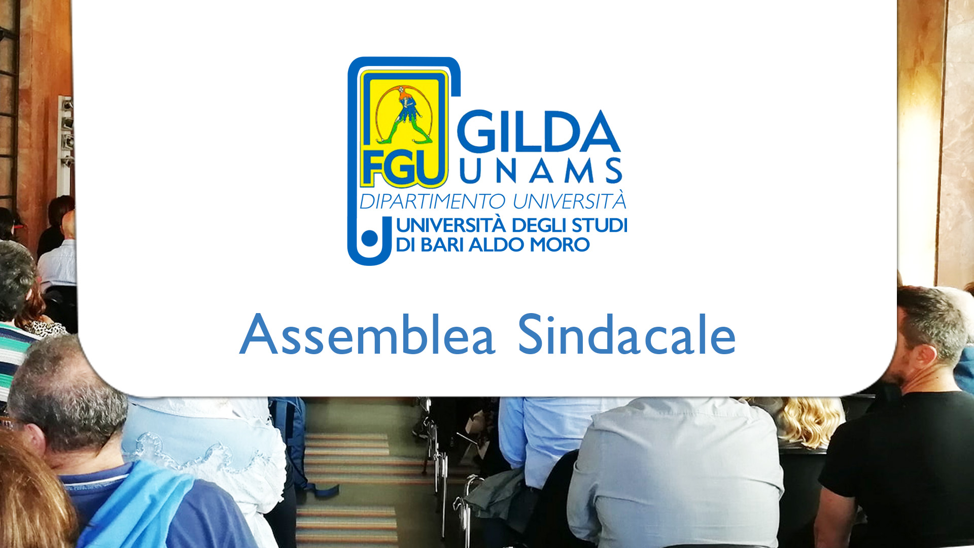 Convocazione assemblea sindacale FGU GILDA DIPARTIMENTO Università Bari img